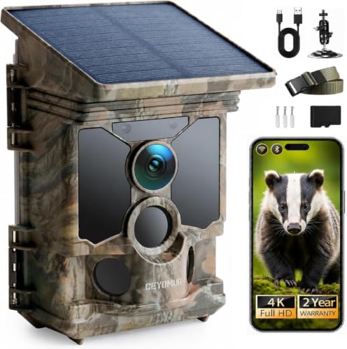 CEYOMUR 4K Solar WiFi Trail Camera