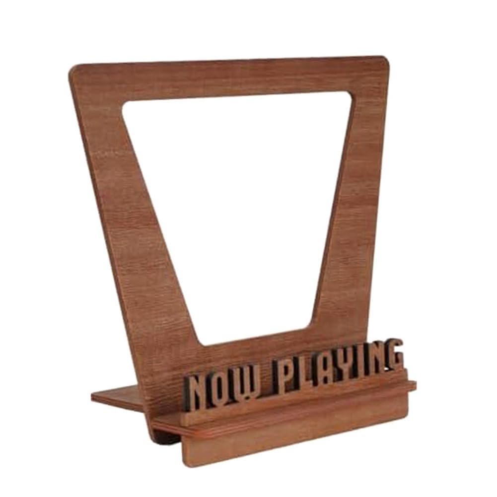 Pojedehy Now Playing Vinyl Record Stand - Retro Record Holder for Turntable Replacement