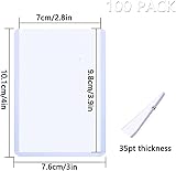 WAIZHIUA 100pcs 3x4 Top Loaders Card Protectors 35pt Thick Standard Size for view 2