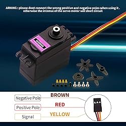 DaFuRui 4Pack MG996R Servo Motor，55g Metal Gear