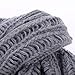 Unisex Warm Mohair Knit Scarf Winter long Shawl Muffler Neckerchief Scarves Gray