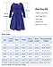 Bonny Billy Girls Long Sleeve Solid Pleated A-Line Children Dress with Bow 5-6 Years Blue