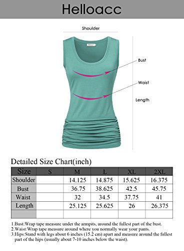 Helloacc Active Sleeveless Tops for Women, Scoop Neck Tank top Loose Fitness Gym Running Shirts Activewear Yoga Tops Wine M