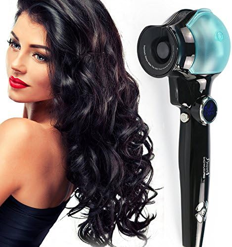 Automatic Hair Steam Curler VITI Curling Iron Spray Adjustable Time and Temperature Auto Shut-off LCD Display (Black)