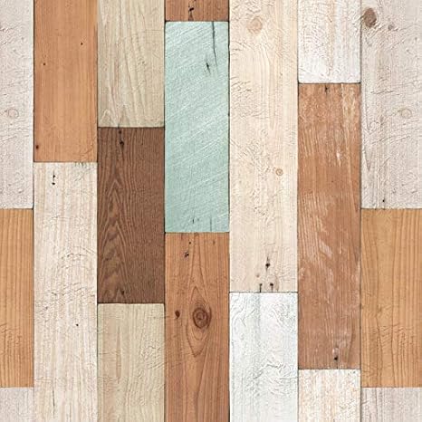 Amazon Co Jp 貼ってはがせる 壁紙シール Petapa 賃貸ok 木目 ビンテージ 50cm 30ｍ Vw 01 50cm 30ｍ 1ロール ミックス ウッドパネル ホーム キッチン