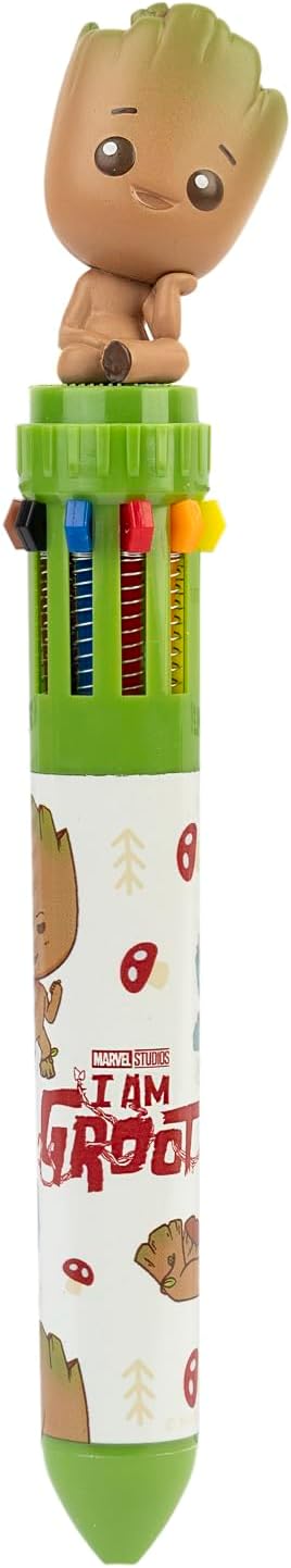 Grupo Erik Multicoloured Pen 10 in 1 Ballpoint 3D Groot Topper Gift