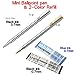 Zebra Mini Ballpoint Pen/0.7mm Black Ink/T-3 (Silver Body) & T-5(Silver+Gold Body) each 1Pen + 2 Refills(1Black Ink & 1Blue Ink) Value Set/With Our Shop Original Product Description