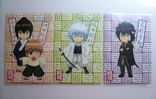 Amazon 銀魂ミニクリアファイル3枚セットデフォルメちびキャラ攘夷志士真選組過去篇坂田銀時高杉晋助桂小太郎近藤勲土方十四郎沖田総悟 トレカ 通販