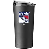 Logo Brands NHL Swagger Powder Coat Stainless Steel 20oz Ultra Travel Tumbler (New York Rangers)