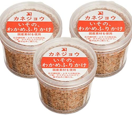 Amazon いその わかめふりかけ48g カップ入 ３個 国産 無添加 北海道 沖縄は送料別 カネジョウ ふりかけ 通販