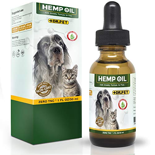 Dr. Pet Hemp Oil for Dogs and Cats Stress & Anxiety Relief Advanced