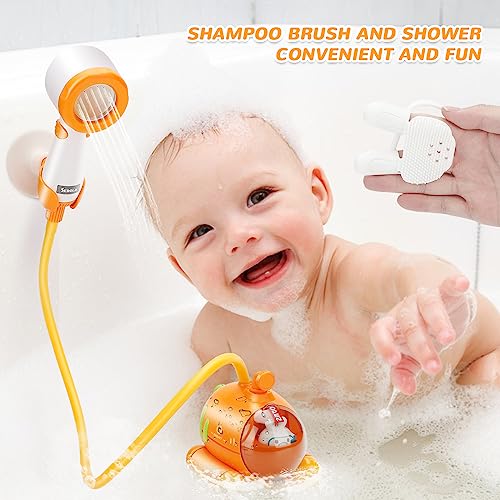 Bath Toys Electric Radish Submarine Baby Bath Shower Head Sprayer