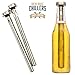 Brew House Chillers - Dad’s Edition - “Worlds Coolest Dad” Engraved on 2 Stainless Steel Beer Chiller Sticks - Boxed Gift Set for Men