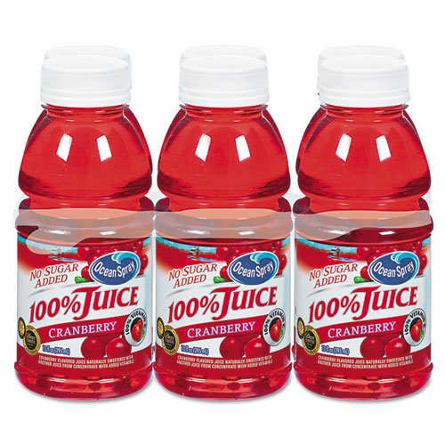 Amazon.com : Ocean Spray - 100% Juice, Cranberry, 10oz Bottle, 6/Pack