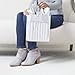 Hallmark Medium Gift Bag with Tissue Paper (Silver Stripes)
