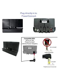 ChargerCity Dual USB Sirius XM Radio satelital Coche Camión Encendedor Socket w   Tilt Adjust & PowerConnect Adaptador de cable para Onyx Plus EZR EZ Lynx Stratus Starmate Xpress (Base para vehículo NO incluida)