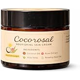 Cocorosal Face & Body Moisturizer – Lightweight Anti-Aging Face Cream with Coconut Oil & Aloe Vera to Help Improve the Appearance of Fine Lines & Wrinkles, Fast-Absorbing Hydrating Cream.