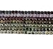 Metallic and Luster Mix 6mm Square Czech Czechmate Glass Two Hole Tile Bead Approx 175