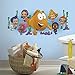 RoomMates RMK2774GM Bubble Guppies Character Burst Peel and Stick Giant Wall Decals, 18