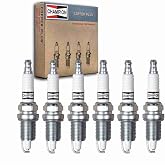 6 pc Champion Copper Plus Spark Plugs for Jeep Wrangler 4.0L L6 1991-98 | Copper-core center dissipates heat fast across thousands of fitments. 20,000-30,000 mile reliability.