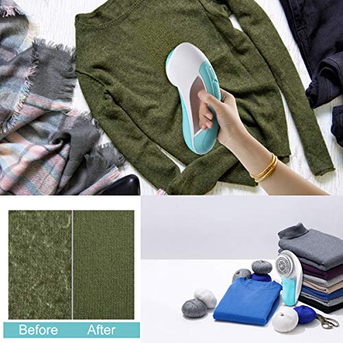Upgrade Fabric Shaver Sweater Shaver,Lint Clothes Fuzz Remover Defuzzer Trimmer with Large Shaving Head,Adjustable Shave Heights,Better Protection Clothes Carpet, Remove Fluff, Lint Bobbles - Thumbnail 3