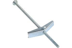 HASWARE Toggle Bolt Zinc Plated Steel and Wing Nut for Hanging Heavy Items on Drywall 1/8 x4 (25 Pack)