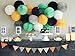 24 Pcs/23 Feet Fabric Banner,Colored Pennant Flag,Vintage Triangle Bunting,Hanging Cotton Garland for Baby Birthday Shower,Wedding Theme Party,Window Decorations(Orange).