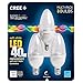 Cree BB13-03527OMC-12DE12-1C600 TW Series 40W Equivalent Candelabra Decorative Dimmable LED Light Bulb (9-Pack), Soft White