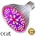 50W Led Grow Light Bulb, Led Plant Bulb Full Spectrum Grow Lights for Indoor Plants Vegetables and Seedlings, LED Plant Light Bulb for Hydroponics Indoor Garden Greenhouse and Organic Soil (E26 78LED primary