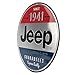Jeep Since 1941 Round Metal Sign - Vintage Jeep Wall Decor for Garage, Shop or Man Cave