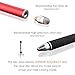 Dimples Excel 2 in 1 Precision Stylus with Fine Point Tip Disc and Hybrid Fiber Tip - 4 Replacement Discs and 2 Micro-knit Hybrid Fiber Tips, 2 Pack