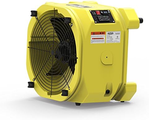 Axial Air Mover (Zeus Extreme) various speed,air flow 3600 CFM, stackable,circuit breaker guard,10 years warranty