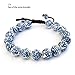 Ovalbuy 2pcs X Vintage Style Porcelain Beads Buddhist Wrist Mala Bracelet