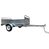 DK2 4.5 ft. x 7.5 ft. Single Axle Hot-Dipped Galvanized Multi-Utility Trailer