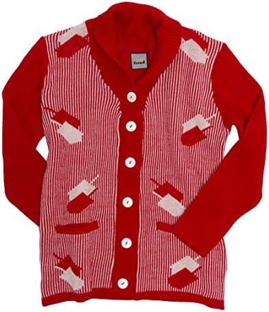 GELTFIEND Womens Dreidelstripe Hanukkah Dreidel Cardigan