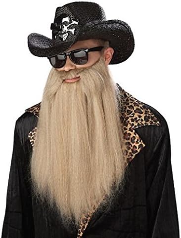 Fancy Face Paint Color Halloween Sharp Dressed Man Blonde Beard