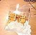 ONOR-Tech 100 PCS Lovely Cute Bowknot OPP Self Adhesive Cookie Bakery Candy Biscuit Roasting Treat Gift DIY Plastic Bag (Bowknot Design)