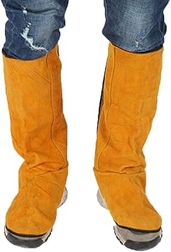 Cubierta del Pie De Cuero Soldadura Zapatos De Protección para La