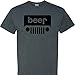 Beer on a Dark Heather T Shirt - Large