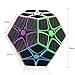 D-FantiX 2x2 Megaminx Cube Carbon Fiber Megaminx Speed Cube Dodecahedron Puzzle Toy
