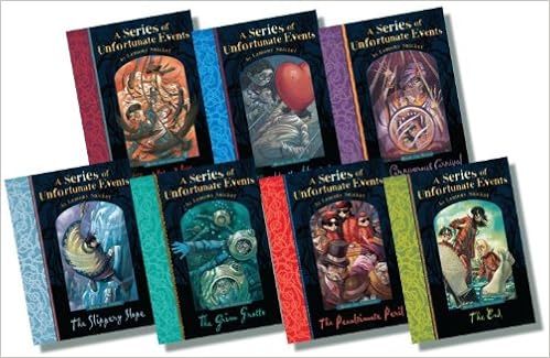 A Series Of Unfortunate Events New Cover Collection Books 7 13 Rrp 48 93 The Vile Village The Hostile Hospital The Carnivorous Carnival The Slippery Slope The Grim Grotto The Penultimate Peril The