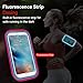 LivingABC Workout Armband for iPhone 7 8 Plus, VCOO Phone 6s/6 Plus Arm Band for Sports, Running Holder for Samsung Galaxy LG HTC Nokia Moto with 5.5 Inch Screen (Red)