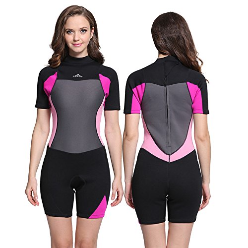 Unisex Short Sleeve 2MM Neoprene Wetsuit Men for Surfing One Piece