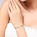 EleQueen 925 Sterling Silver CZ Double Love Open Heart Tennis Bracelet, 6.9