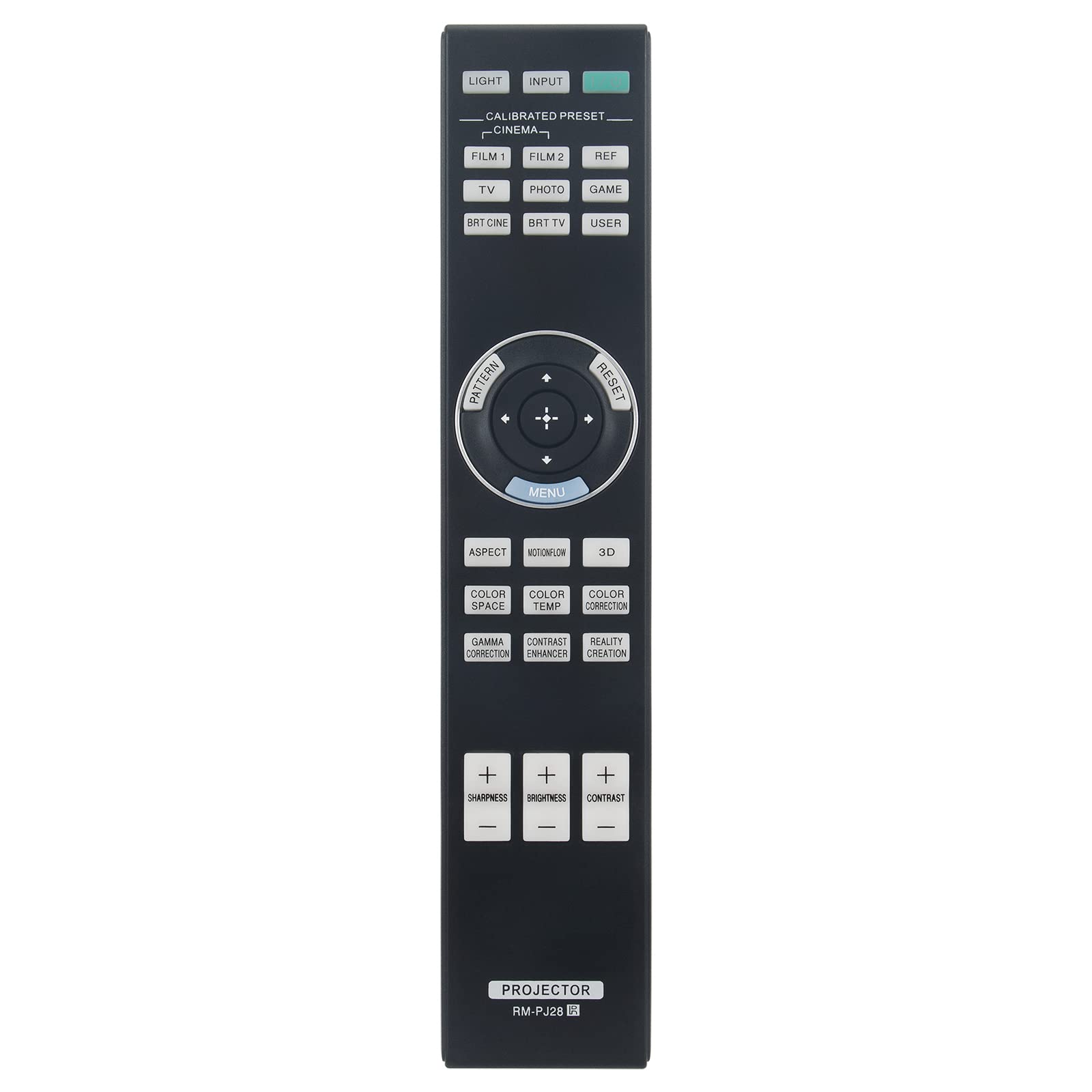 VINABTY RM-PJ28 Replacement Remote Control Compatible with Sony Rm-Pj28 Projector VPL-VW255 ES 4K VPL-VW245 VPL-VW315 VPL-HW60 VPL-GTZ1 VPL-VZ1000ES VPL-VW365ES VPL-HW65ES VPL-VW278 VPL-VW270ES