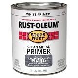 Rust-Oleum 7780502 Protective Enamel Paint Stops Rust, 32-Ounce, Flat White Clean Metal Primer