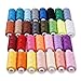 Candora Sewing Thread Assortment Coil 30 Color 250 Yards Each Polyester Thread Sewing Kit All Purpose Polyester Thread for Hand and Machine Sewing