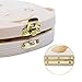 ELENKER Baby Tooth Fairy Box,Wooden Kids Keepsake Organizer for Baby Teeth,Baby Birthday Gift( Boy )