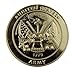 Silver Tone Faithful Protector Pocket Token with Prayer - United States Army