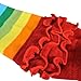 Wrapables Rainbow Ruffle Toddler Leggings - Red 105cm